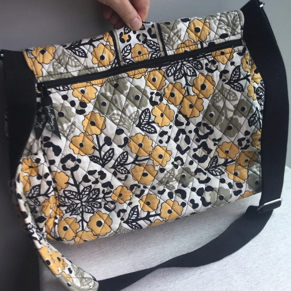 VERA BRADLEY yellow/neutral floral diaper bag